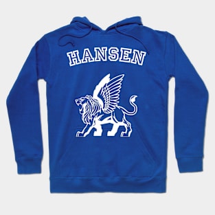 Hansen White Logo Hoodie